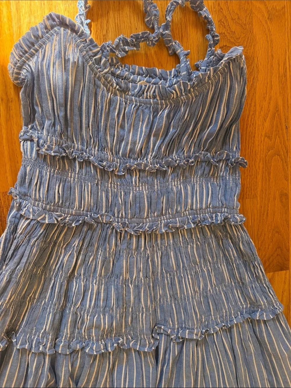 Doen marine striped midi dress - Picture 4 of 4